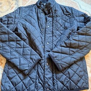 Kids Crew Cut Quilted Navy Jacket